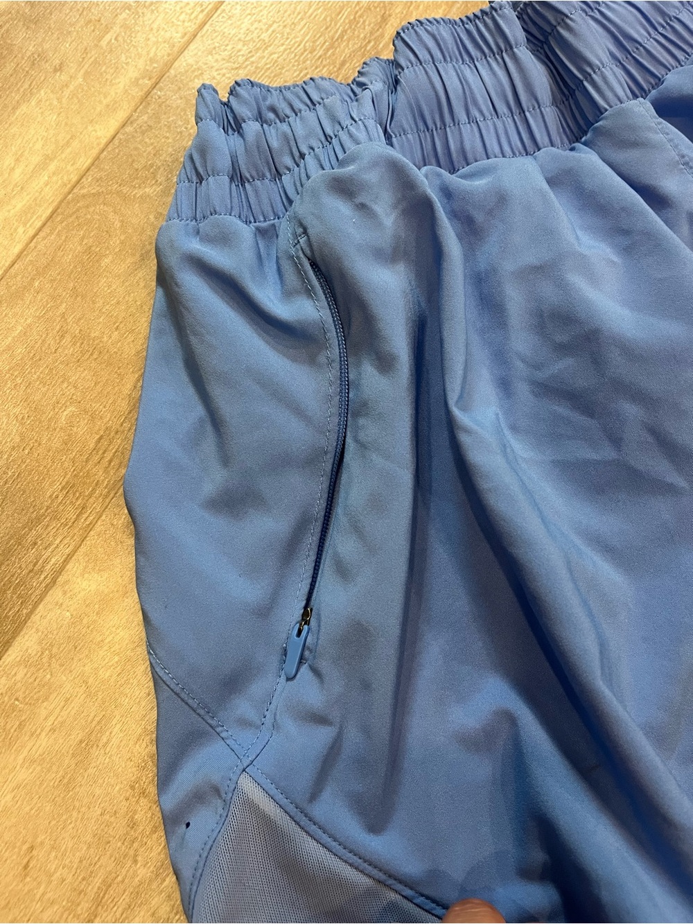 All In Motion Women's Athletic Shorts - Blue Lightweight Running Shorts - Picture 2 of 4